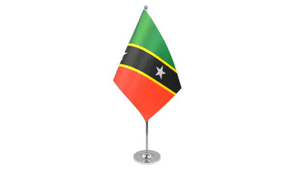 Saint Kitts and Nevis Satin Table Flag